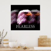 Motivierend Fearless American Bald Eagle Poster (Küche)