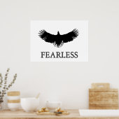 Motivierend Fearless Leader Landing Eagle Poster (Küche)