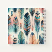 Motivierend Feather Spiral Notebook Notizblock (Rückseite)
