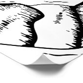 Motivierend festgestelltes Herz kann Berge bewegen Poster (Ecke)