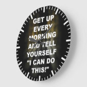 Motivierend Fitness Große Wanduhr (Winkel)