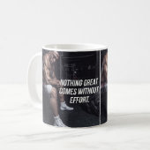 Motivierend Fitness Kaffeetasse (Vorderseite Links)