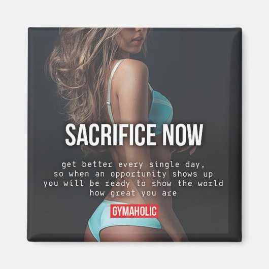 Motivierend Fitness Magnet (Vorne)