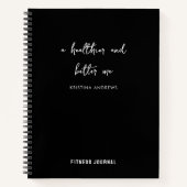 Motivierend Fitness Notizblock (Vorderseite)