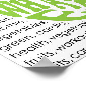 motivierend Fitness Poster (Ecke)