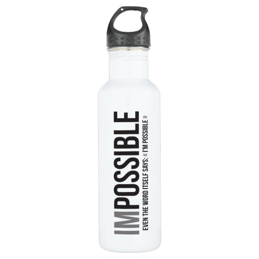 Motivierend Fitness Trinkflasche (Vorderseite)