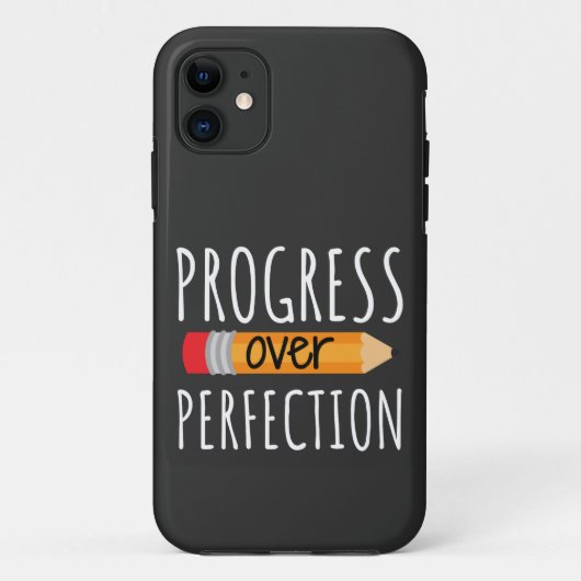 Motivierend Fortschritt über Perfektion Case-Mate iPhone Hülle (Rückseite)