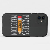Motivierend Fortschritt über Perfektion Case-Mate iPhone Hülle (Rückseite (Horizontal))