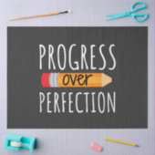 Motivierend Fortschritt über Perfektion Seidenpapier (Basteln)