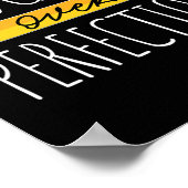 Motivierend Fortschritt über Perfektion zurück nac Poster (Ecke)