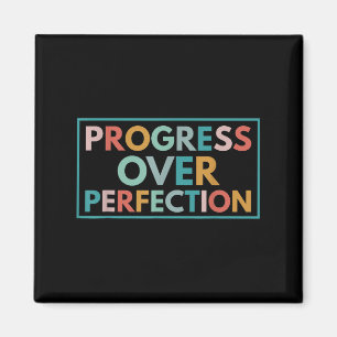 Motivierend Fortschritt über Perfektion zurück zum Magnet
