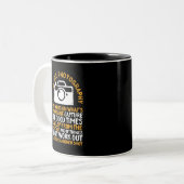 Motivierend Fotografie konzentriert sich auf das W Zweifarbige Tasse (Vorderseite Links)