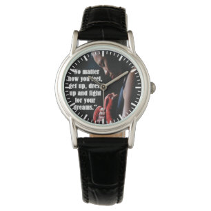 Motivierend Frauenarbeit Armbanduhr