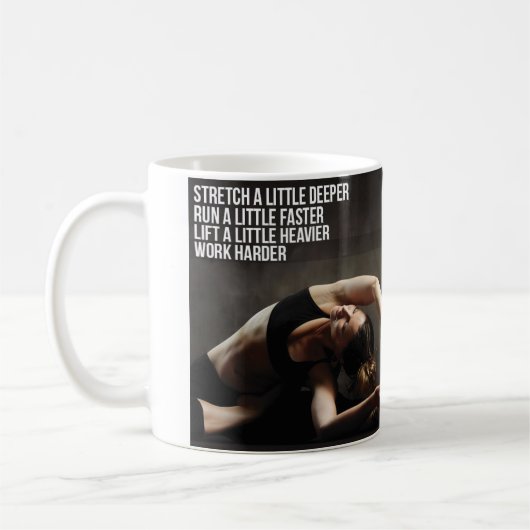 Motivierend Frauenarbeit Kaffeetasse (Links)