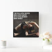 Motivierend Frauenarbeit Quadratische Wanduhr (Zuhause)