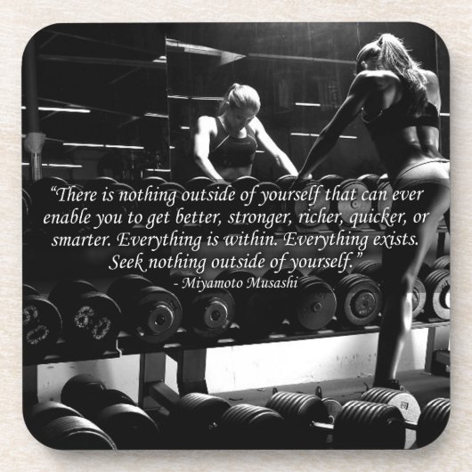 Motivierend Frauenarbeit Untersetzer (Vorderseite)