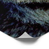 Motivierend Freedom Wolf Eyes Poster Print (Ecke)