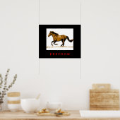 Motivierend Freiheit für Pferde Poster (Küche)