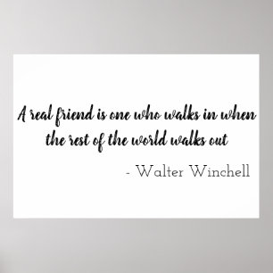 ❤ motivierend Freunde Zitat von Poster