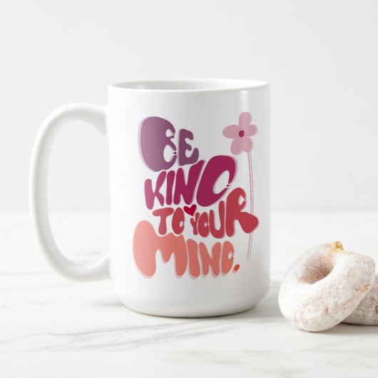 Motivierend, freundlich zu sein kaffeetasse (Mit Donut)