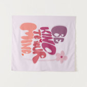 Motivierend, freundlich zu sein wandteppich (Vorderseite (Horizontal))