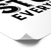 Motivierend Freundlichkeit ist überall kostenlos Poster (Ecke)