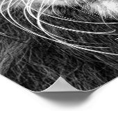 Motivierend Führung durch Schwarz und Weiß Poster (Ecke)