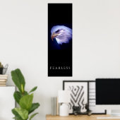 Motivierend Führung Feelloses Eagle Eyes Poster (Heimbüro)