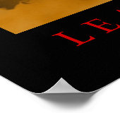 Motivierend Führung Landing Eagle Poster (Ecke)