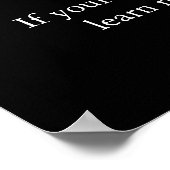 Motivierend Führung Wolf Red Night Moon Poster (Ecke)