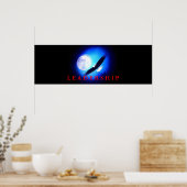 Motivierend Führungsrolle beim Flying Eagle Blue P Poster (Küche)