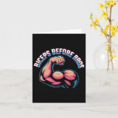 Motivierend Funny Gym Spaß Biceps Gains Biceps B Karte (Gelbe Blume)