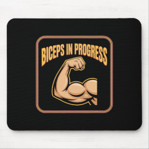 Motivierend Funny Gym Spaß Biceps Gains Biceps I Mousepad