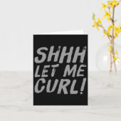 Motivierend Funny Gym Spaß Biceps Gains Shhh Gelas Karte (Gelbe Blume)