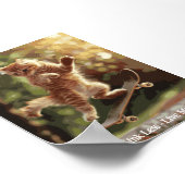 Motivierend Funny Inspiration Cat Poster (Ecke)