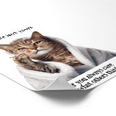 Motivierend Funny Inspiration Cat Poster (Ecke)