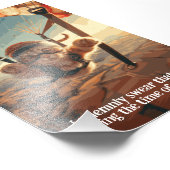 Motivierend Funny Inspiration Cat Poster (Ecke)