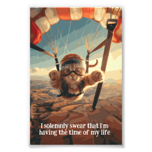 Motivierend Funny Inspiration Cat Poster