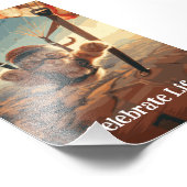 Motivierend Funny Inspiration Cat Poster (Ecke)