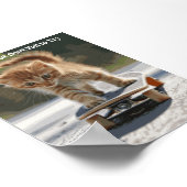 Motivierend Funny Inspiration Cat Poster (Ecke)