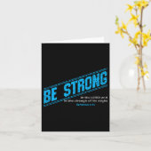 Motivierend für Christliche Männer - Sei stark! Bi Karte (Gelbe Blume)