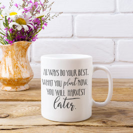 Motivierend Gartenangebot Kaffeetasse
