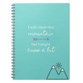 Motivierend Gebirgszeitschrift Notizblock (Vorderseite)