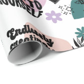 Motivierend Gedanken Geschenkpapier (Rolleneckpunkt)