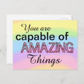 Motivierend geeignet für Phantastische Dinge Regen Postkarte (Vorne/Hinten)