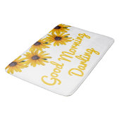 Motivierend Gelbe Blume Foto Blume Badematte (Schrägansicht)