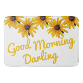 Motivierend Gelbe Blume Foto Blume Badematte