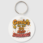 Motivierend Genie Schlüsselanhänger (Vorderseite)