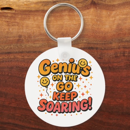 Motivierend Genie Schlüsselanhänger (Vorderseite)
