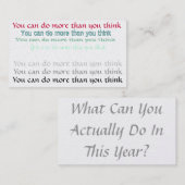 Motivierend Geschäfts-Karte Visitenkarte (Vorne/Hinten)